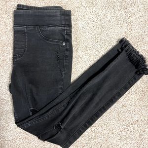 Old Navy Mid Rise Rockstar Stretch Waist Black Denim Pants